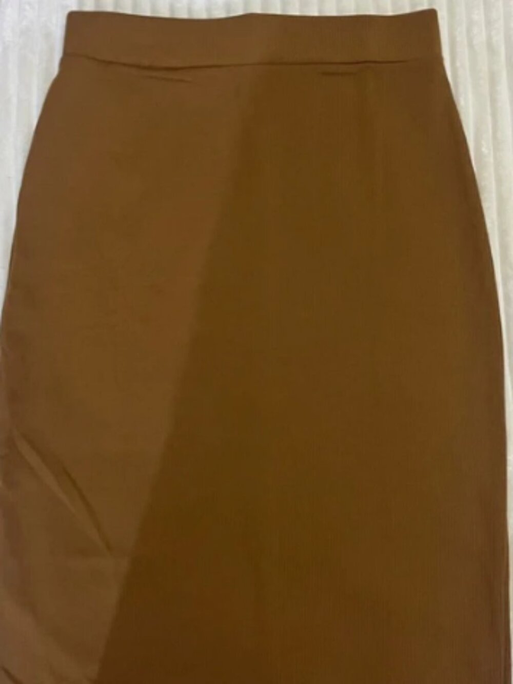 Collection high-quality brown midi skirt